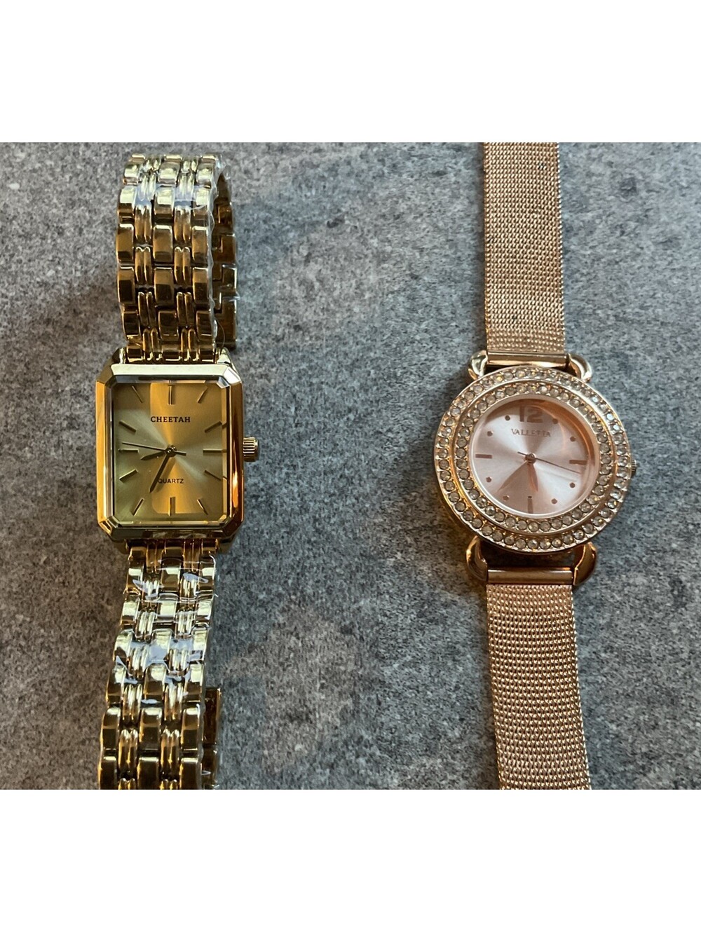 Pair Of Cheetah And Valletta Womens Watches Both Watches Run Great A19